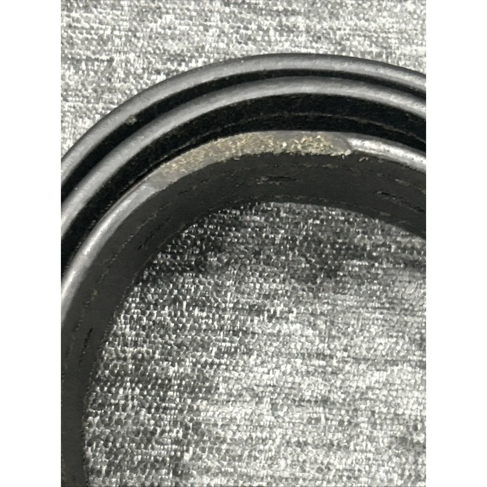 Genuine Dickies Mens Black Leather Belt Size 34 Gunmetal Buckle Workwear Classic